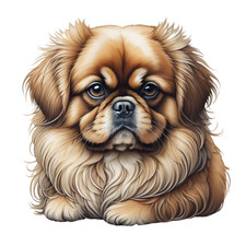 XXL Pekingese Car Decal Dogs