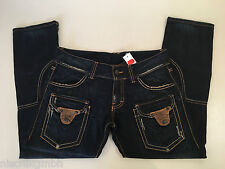 Einstein Progetti & Prodotti italienische Damen Designer Jeans W29 dunkelblau 