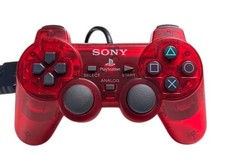 Sony Playstation 2 Controller Rot Transparent | PS2 DualShock 2 Gamepad