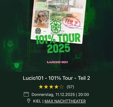 Lucio 101 Konzert 11.12.2025
