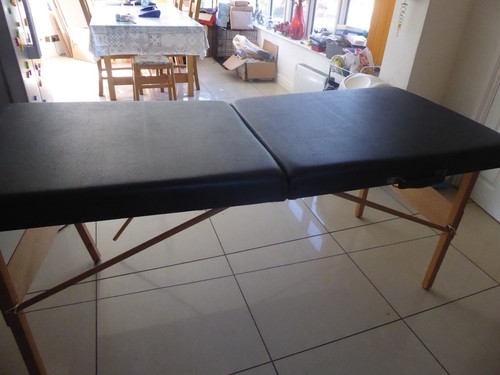 Blaue tragbare massageliege - blaue,
