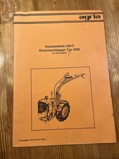 Agria 3400 Einachsschlepper mit Motor K64 Ersatzteilliste Ersatzteilkatalog 1983