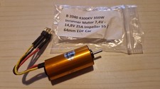 Brushless Motor Inrunner B2040 4300KV 350W 25A 7,4-14,8V 55/64mm Impeller