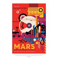 NASA Raumfahrt Werbung Mars