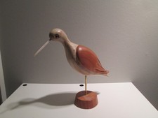 vintage großer Holz Vogel