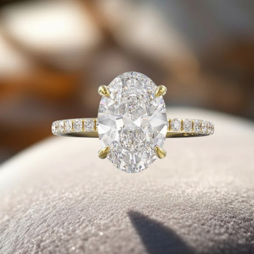 Karat gelbgold diamant - 14,