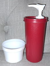 Tupperware Ketchup Spender rot mit Deckel I329-20 vintage 150 ml zum Pumpen Senf