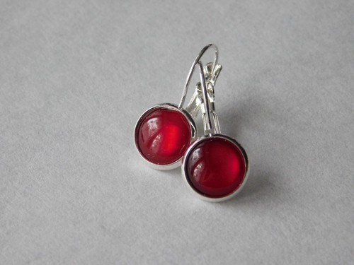 Ohrringe cabochon silber - ohrringe,