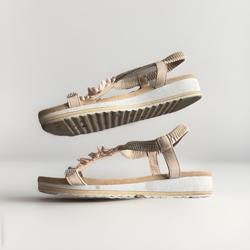 Super damen sandalen beige - me,