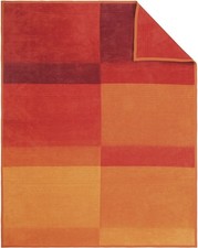 Ibena Wohndecke Granada orange 150x200 cm | Kuscheldecke Sofadecke