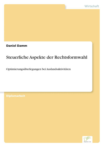 Steuerliche aspekte der - aspekte,