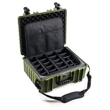 B&W Photo Set - Outdoor Case 6000 mit Fototasche - Schutzkoffer bronze grün