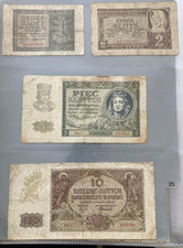 1, 2, 5, 10 Zlotych  1940-41