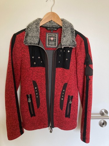 Strickjacke mit fellkragen - strickjacke,