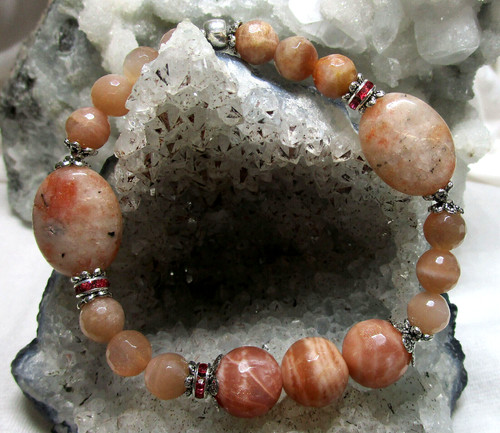 Sonnenstein edelstein armband - , edelstein-armband