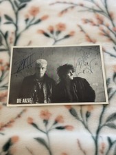 Die Ärzte Autogrammkarte 1987 inkl. Original Umschlag, Brief und Bestellkarte