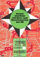 Deutsche Bundesbahn Immer startklar mit Netzkarten Fahrkarten 1963 Eisenbahn