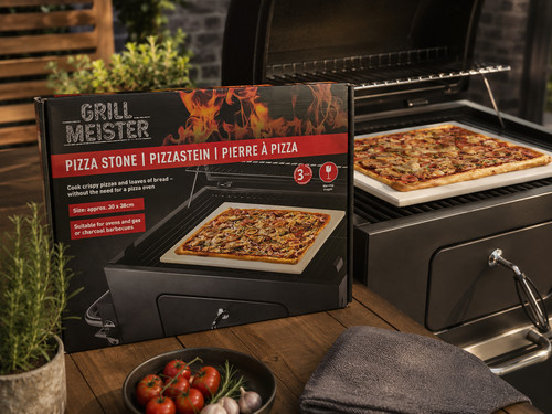 Grillmeister pizzastein 38 - pizzastein, 30×38