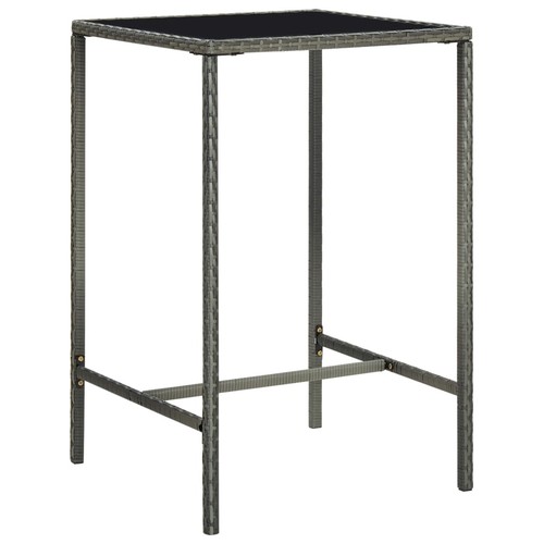 Bartisch poly rattan glas - poly,