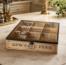 Teebox Beutel Box 9-Fächer