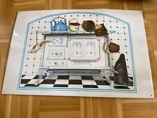 Magnetwand Pinnwand Küche Vintage  Memoboard Blech Metall Ofen Herd Retro 