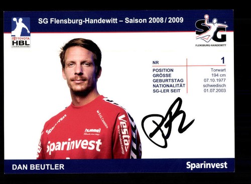Dan beutler autogrammkarte - dan,