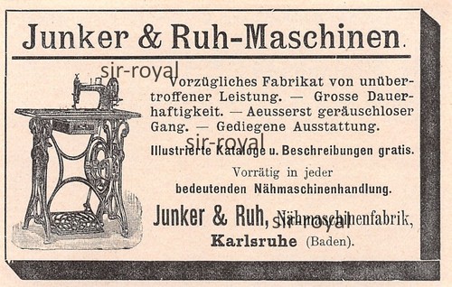 Junker ruh nähmaschinen - &,