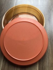 Tupperware_Tafelperle 1,3L, Servierschale, transparent orange für Plätzchen usw.