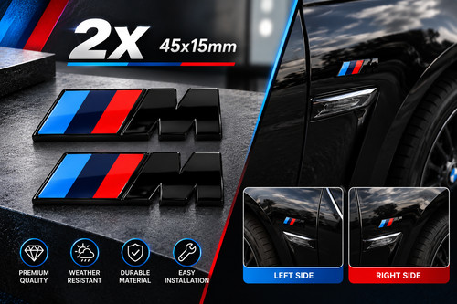 Bmw sport emblem glanz - 2x,