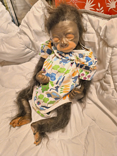 Künstlerpuppe chimpansen - künstlerpuppe,,