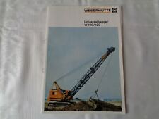 Weserhütte W100/120 Universalbagger Prospekt