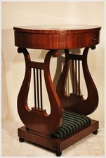 Biedermeier Nähtisch Mahagoni