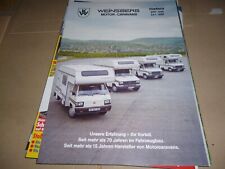 Weinsberg Motor-Caravans Meteor 480-540 540-660 Prospekt 12 Seiten Programm