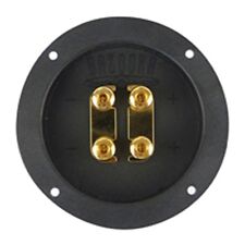 LAUTSPRECHER-ANSCHLUSS BI-WIRE RUND Bi-Wire Terminal vergoldet   1  Stück