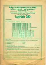Alter Katalog 80er J.: Musikversand Michael Wagner Gerolzhofen Schallplatten CDs