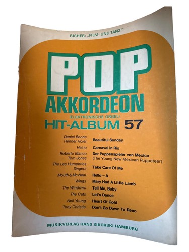 Pop akkordeon notenbuch - pop,
