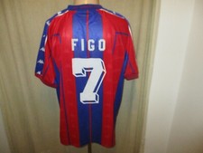FC Barcelona Kappa Heim Trikot 1997/98 "ohne Hauptsponsor" + Nr.7 Figo Gr.XL 