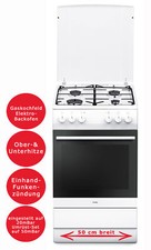 Standherd Elektro Backofen Grill Gaskochfeld. Amica SHEG 11557. B-WARE!