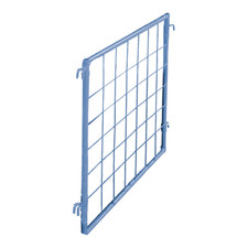 VARIOFIT Palettenaufsatz Trenngitter Gitterbox lichtblau Tiefe 750 mm Gitter