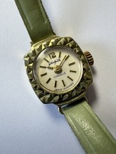 Glashütte Uhr GUB Damenuhr Handaufzug 14 Karat Gold Kaliber 0920 Original Box