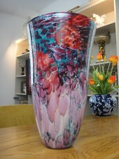 Luxus Vase Kristall Glas Kunst