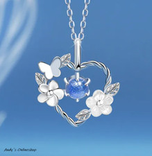 Damen Halskette Herz Zirkon