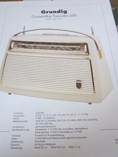Radio-Fernseharchiv Schaltplan 99 Grundig Konzert Boy Transistor 200, 1960