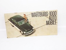 Altes Prospekt Wartburg 1000 Auto Mobile 1964 Limousine Coupe Kombi 