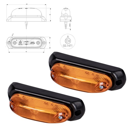 Led positionsleuchte 24v - positionsleuchte, 12/24v