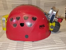 Petzl Kletterhelm Explorer E70 Höhlenforschung mit Zubehör LED und Carbid Lampen
