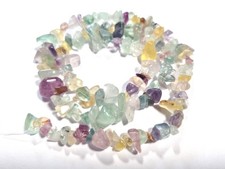 Fluorit Edelstein Splitter Nuggets ~ 5-8mm Strang Chips Perlen auffädeln