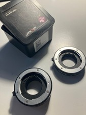 2x MFT Zwischenringe mit Kontakten von Meike und 1x MFT auf M42 von K&F