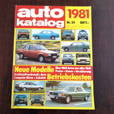 Auto Katalog Modelljahr 1981 -