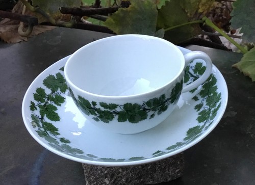 Meissen wine leaves piece - meissen,